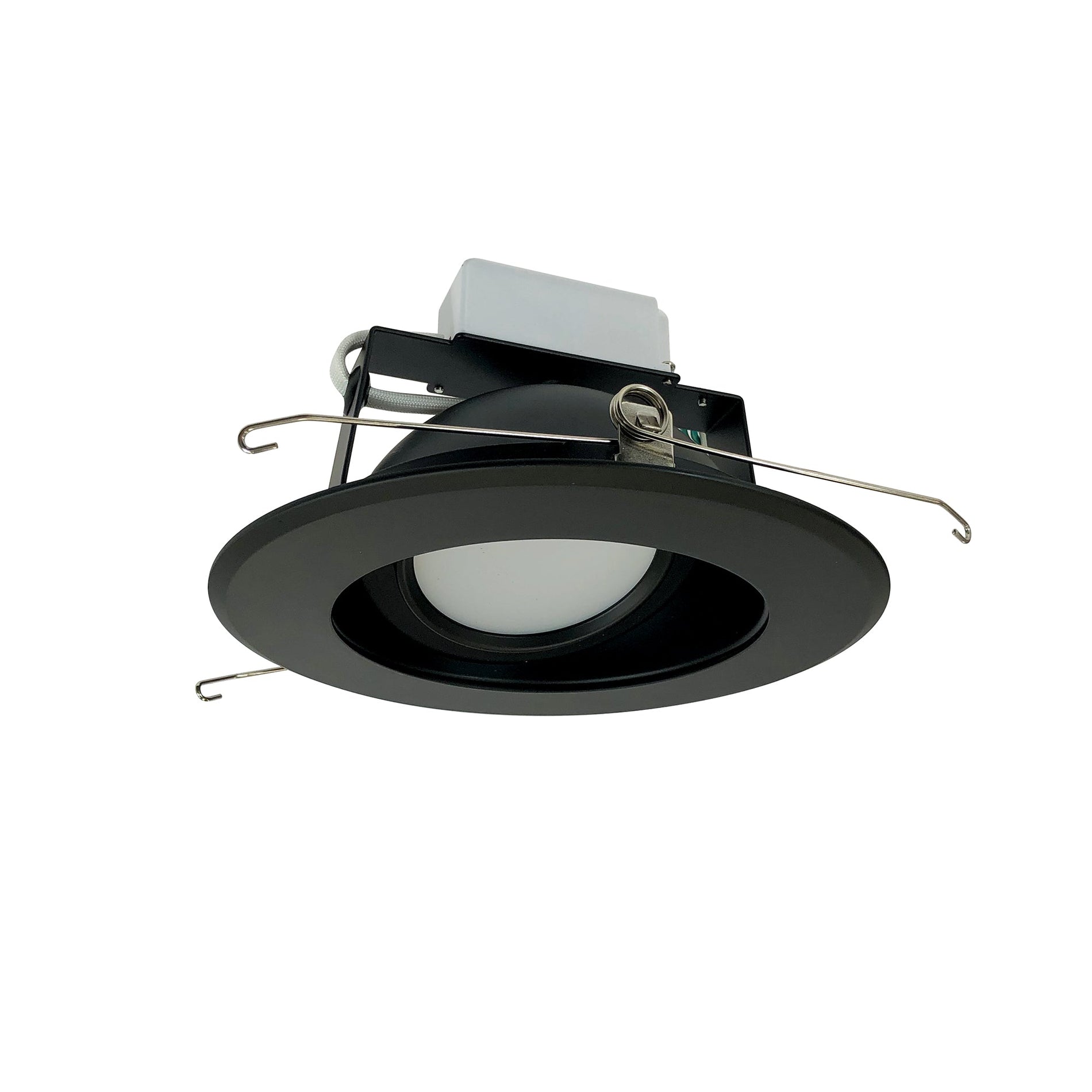Nora NLCBC-66927XBB 6 inch Cobalt Adjustable LED Retrofit, 1200lm / 14W, 2700K, Black Reflector / Black Flange