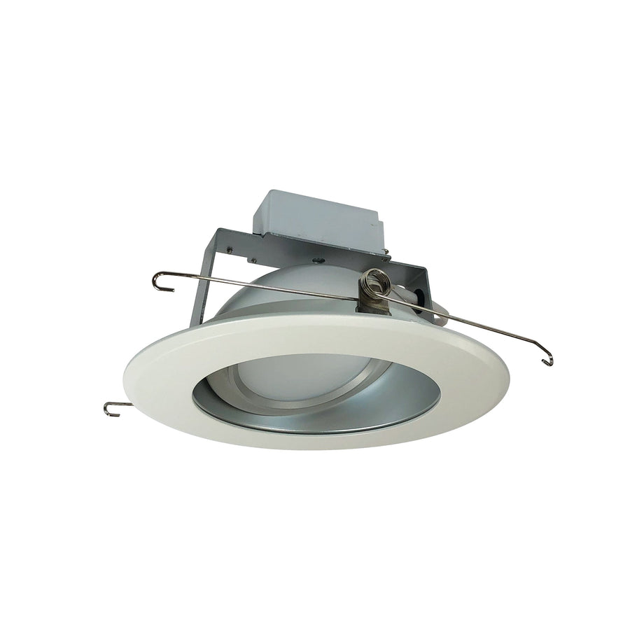Nora NLCBC-66930XHZWLE4 6 inch Cobalt Adjustable LED Retrofit, 1200lm / 14W, 3000K, White Reflector / White Flange, 120V-277V input; Triac / ELV / 0-10V dimming