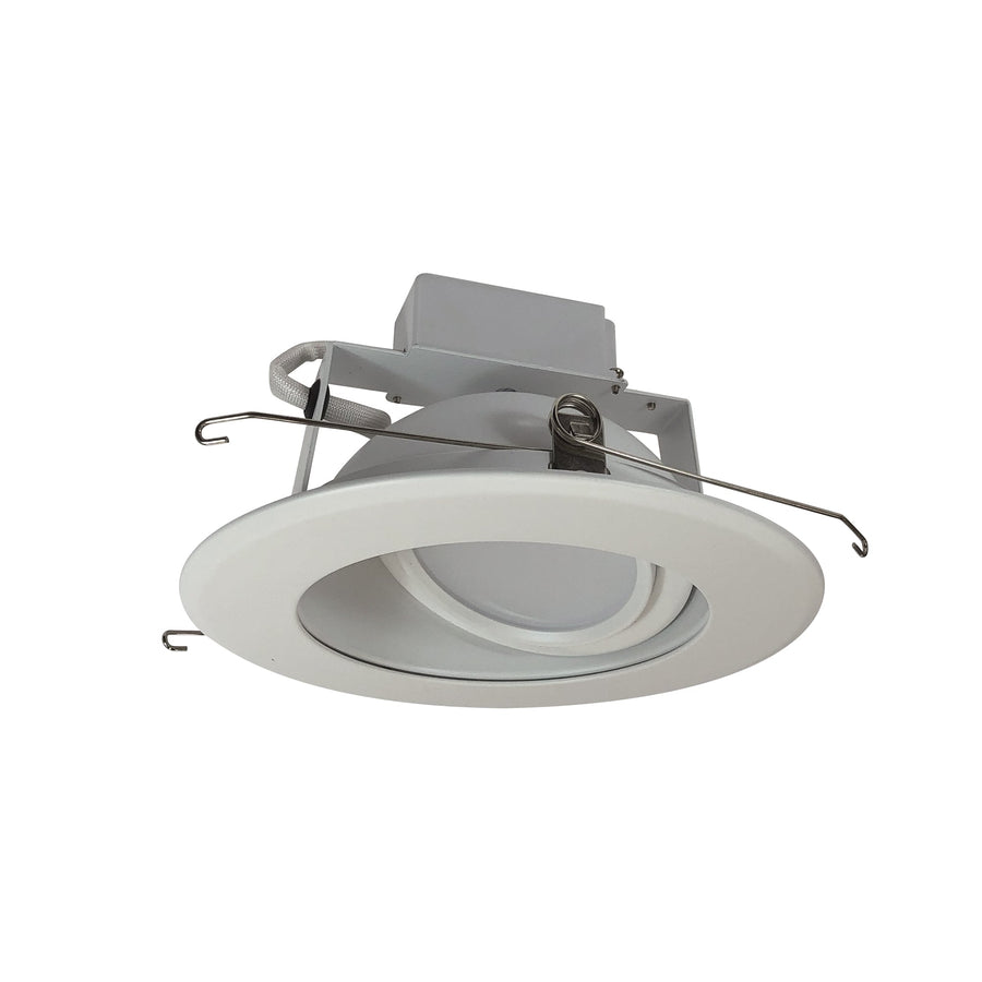 Nora NLCBC-66930XWW 6 inch Cobalt Adjustable LED Retrofit, 1200lm / 14W, 3000K, White Reflector / White Flange
