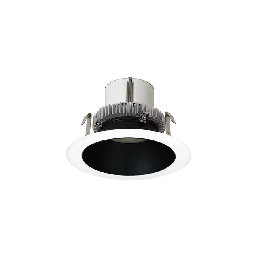 Nora NLCBC2-45140BW/ALE4 4 inch Cobalt Click Round Retrofit Reflector, 750lm / 10W, 4000K, Black Reflector / White Flange, 120-277V input; Phase or 0-10V dimming