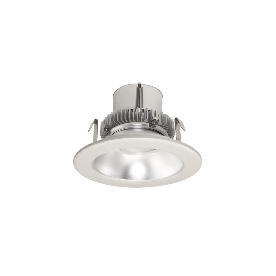 Nora NLCBC2-45135DW/10LE4 4 inch Cobalt Click Round Retrofit Reflector, 1000lm / 12W, 3500K, Diffused Clear Reflector / White Flange