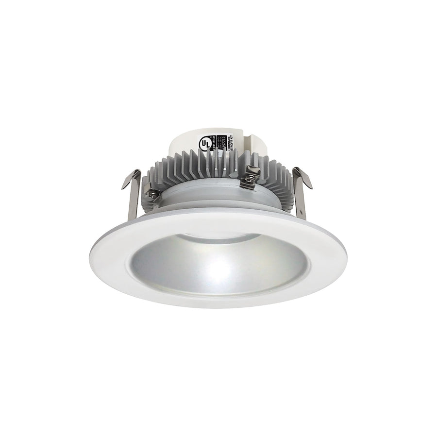 Nora NLCBC2-451TWHZMPW/10 4 inch Cobalt Click Round Retrofit Reflector, 1000lm / 13.5W, Selectable CCT, Haze Reflector / Matte Powder White Flange