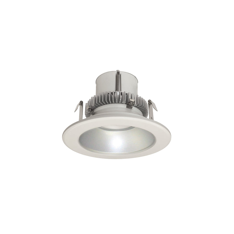 Nora NLCBC2-45140HZW/10LE4 4 inch Cobalt Click Round Retrofit Reflector, 1000lm / 12W, 4000K, Haze Reflector / White Flange, 120-277V input; Phase or 0-10V dimming