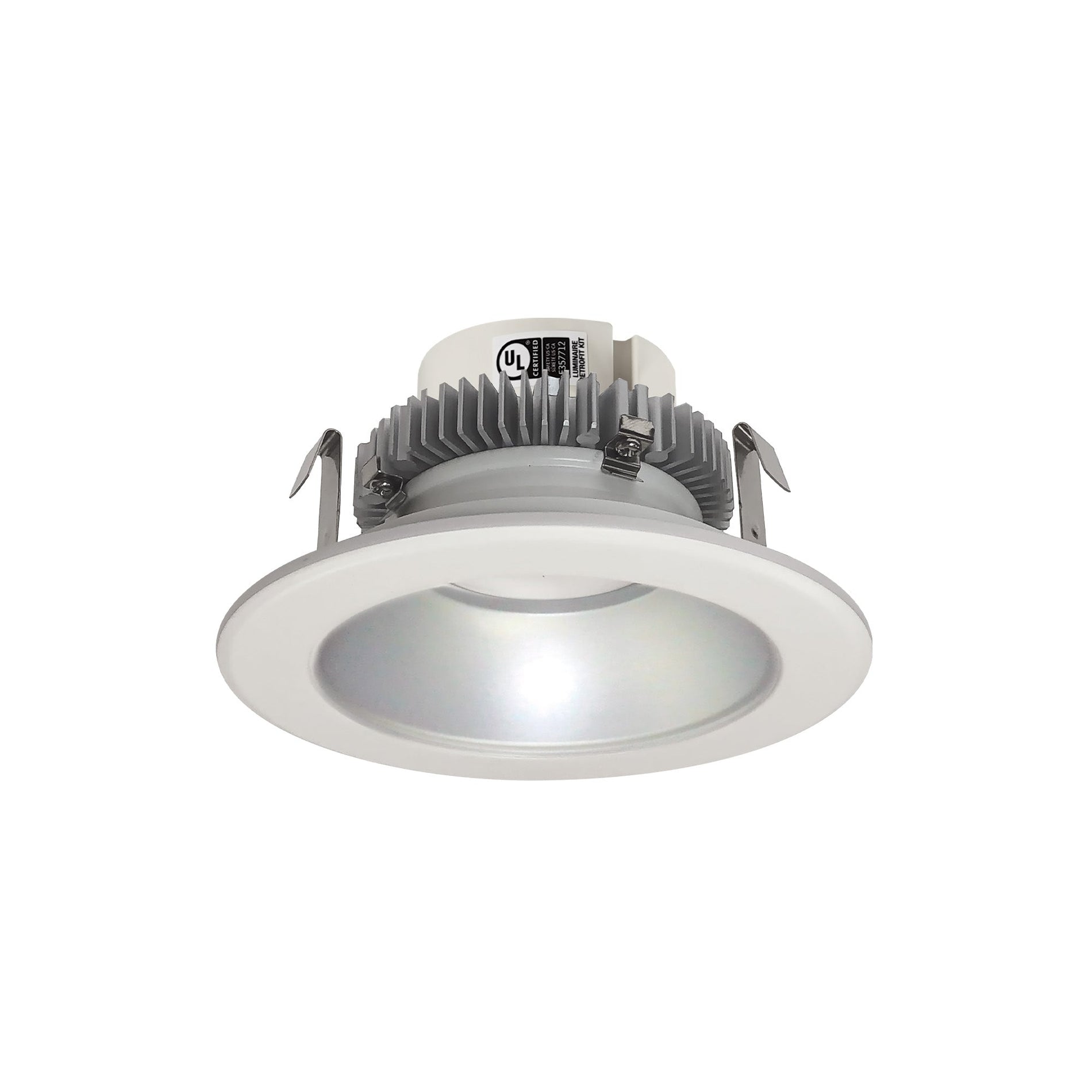 Nora NLCBC2-451TWHZW/10 4 inch Cobalt Click Round Retrofit Reflector, 1000lm / 13.5W, Selectable CCT, Haze Reflector / White Flange