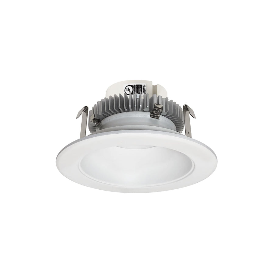 Nora NLCBC2-451TWMPW/10 4 inch Cobalt Click Round Retrofit Reflector, 1000lm / 13.5W, Selectable CCT, Matte Powder White Reflector / Matte Powder White Flange