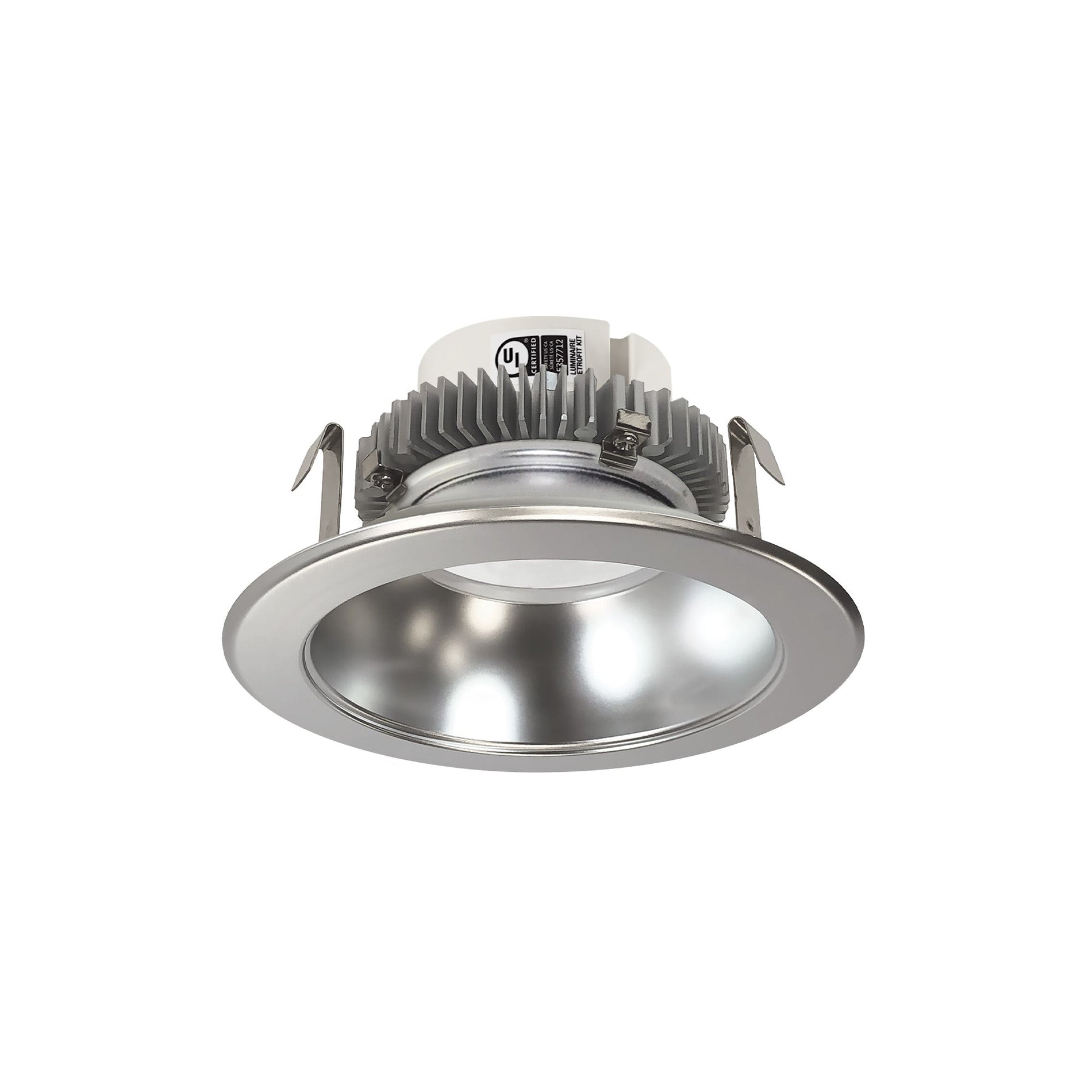 Nora NLCBC2-451TWNN/10 4 inch Cobalt Click Round Retrofit Reflector, 1000lm / 13.5W, Selectable CCT, Natural Metal Reflector / Natural Metal Flange