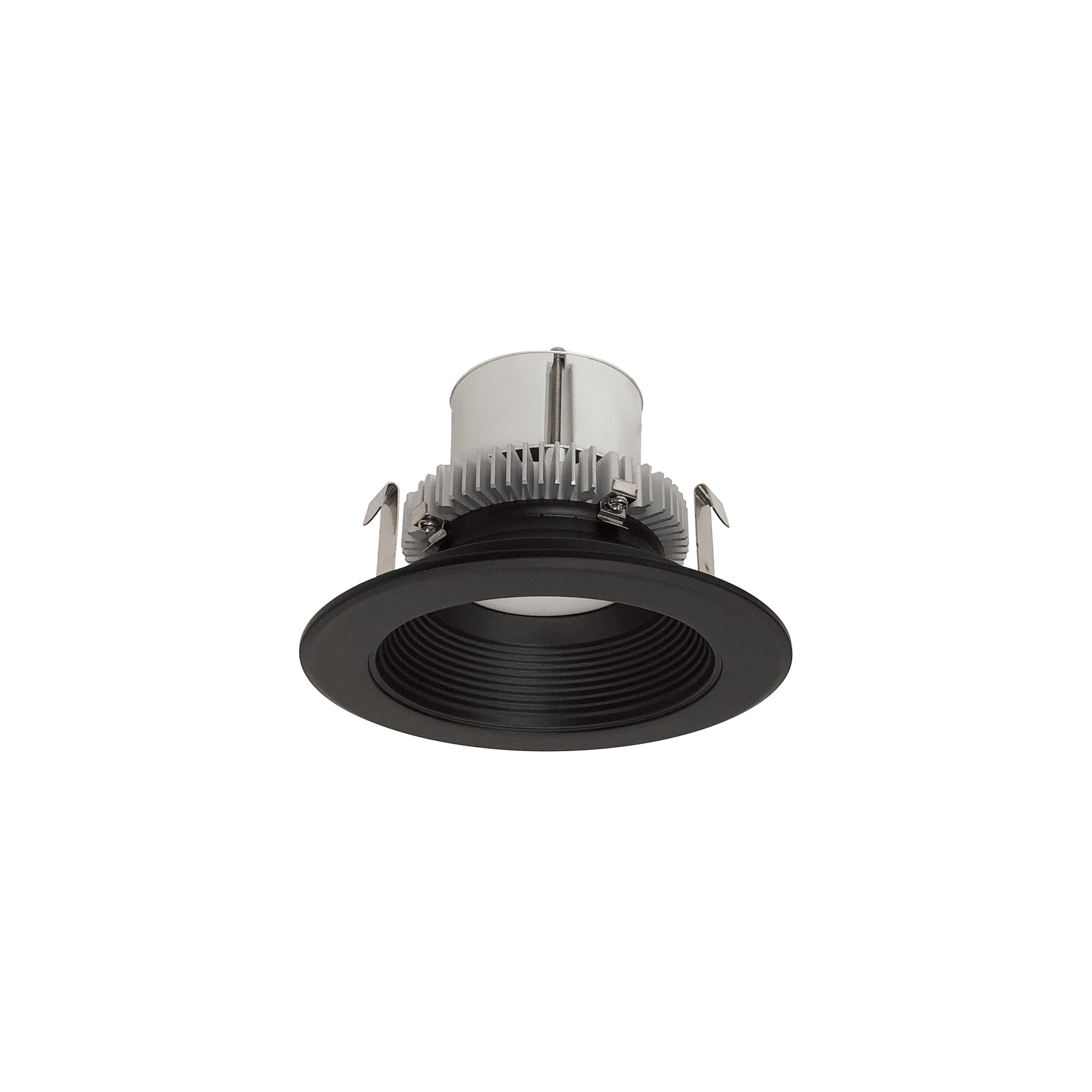 Nora NLCBC2-45240BB/10LE4 4 inch Cobalt Click Round Retrofit Baffle, 1000lm / 12W, 4000K, Black Baffle / Black Flange, 120-277V input; Phase or 0-10V dimming