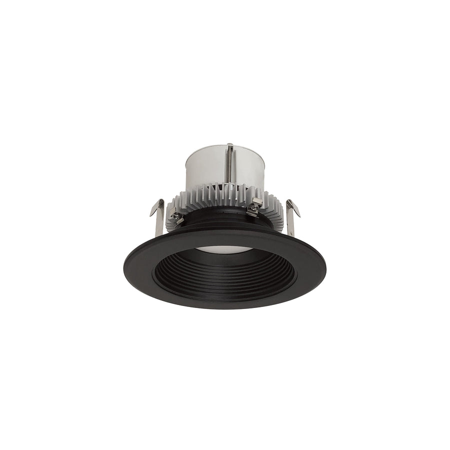 Nora NLCBC2-45235BB/10LE4 4 inch Cobalt Click Round Retrofit Baffle, 1000lm / 12W, 3500K, Black Baffle / Black Flange, 120-277V input; Phase or 0-10V dimming