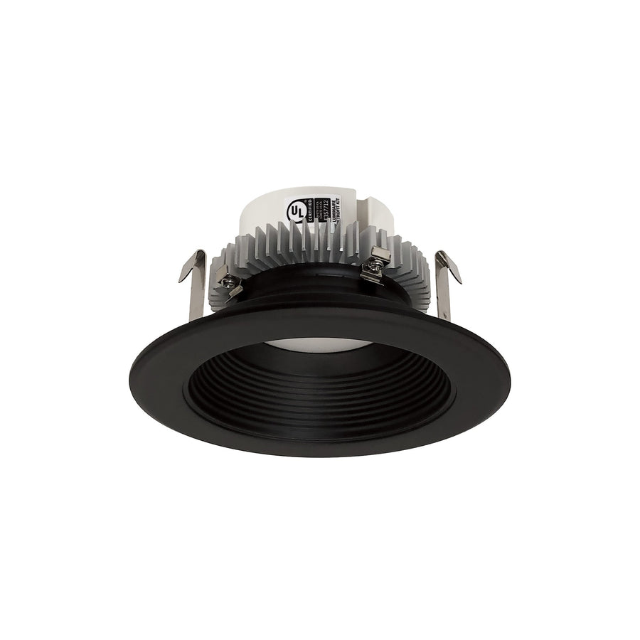 Nora NLCBC2-452TWBB/10 4 inch Cobalt Click Round Retrofit Baffle, 1000lm / 13.5W, Selectable CCT, Black Baffle / Black Flange