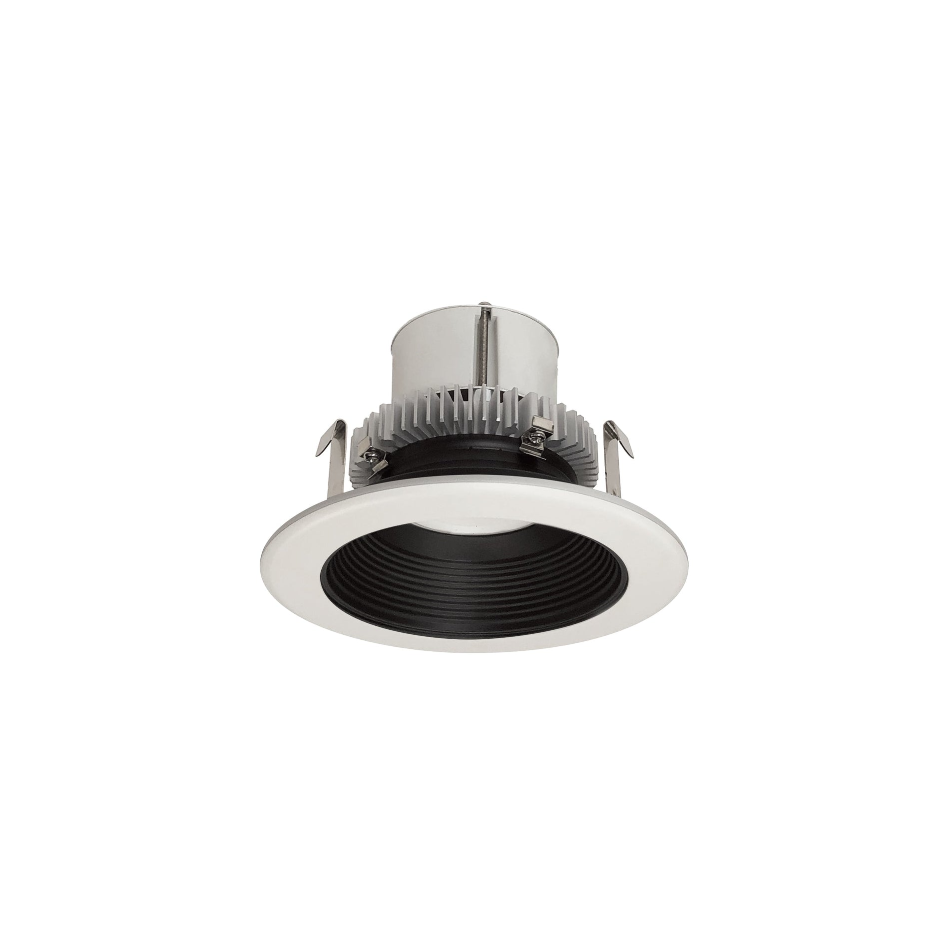 Nora NLCBC2-45235BW/10 4 inch Cobalt Click Round Retrofit Baffle, 1000lm / 12W, 3500K, Black Baffle / White Flange