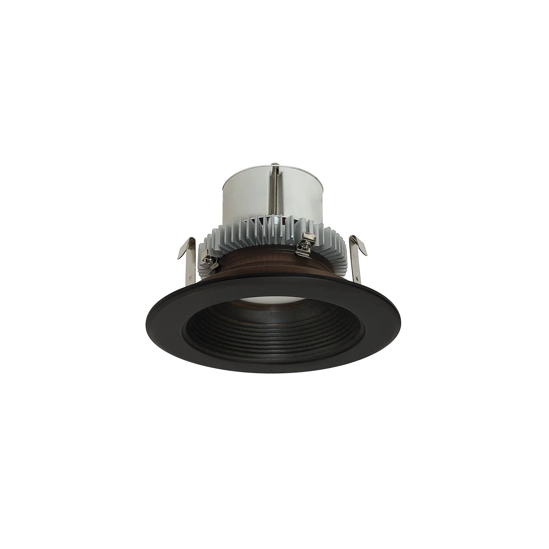 Nora NLCBC2-45230BZBZ/10 4 inch Cobalt Click Round Retrofit Baffle, 1000lm / 12W, 3000K, Bronze Baffle / Bronze Flange
