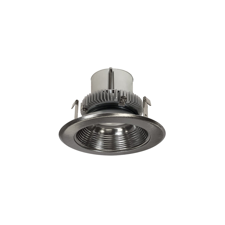 Nora NLCBC2-45240NN/ALE4 4 inch Cobalt Click Round Retrofit Baffle, 750lm / 10W, 4000K, Natural Metal Baffle / Natural Metal Flange, 120-277V input; Phase or 0-10V dimming