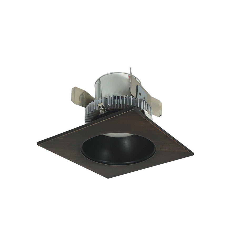 Nora NLCBC2-453CDBZBZ/A 4 inch Cobalt Click Square Retrofit Reflector with Round Aperture, 900lm / 12W, Comfort Dim, Bronze Reflector / Bronze Flange