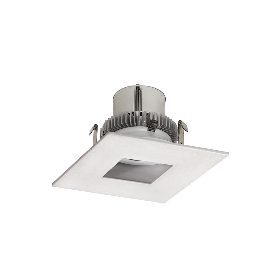 Nora NLCBC2-45540MPW/A 4 inch Cobalt Click Square Retrofit Pinhole, 750lm / 10W, 4000K, Matte Powder White Finish