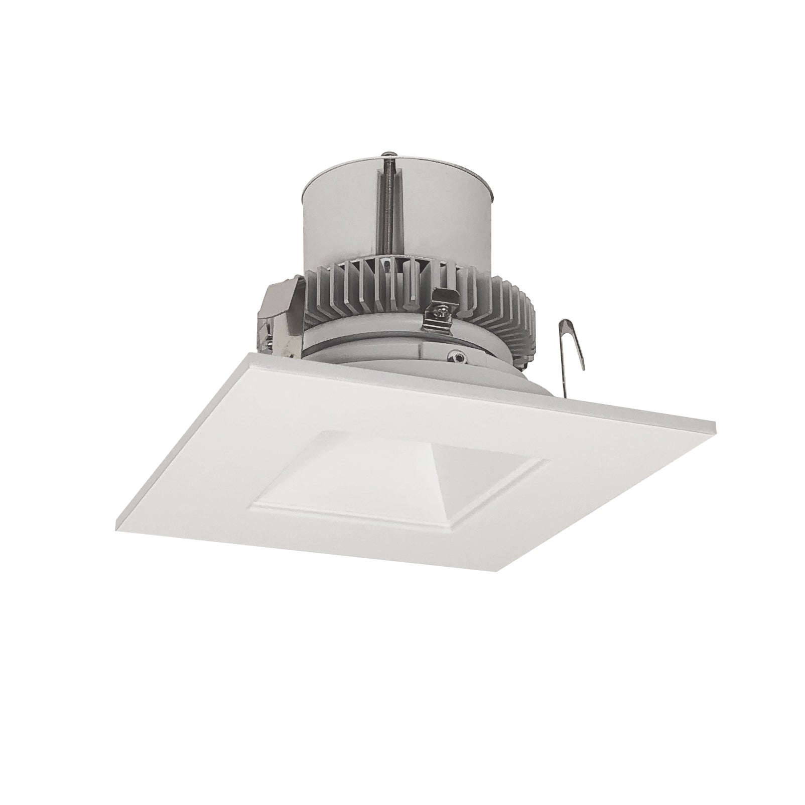 4" Cobalt Click Retrofit, Square/Square Reflector, 1000lm, Selectable CCT, Matte Powder White