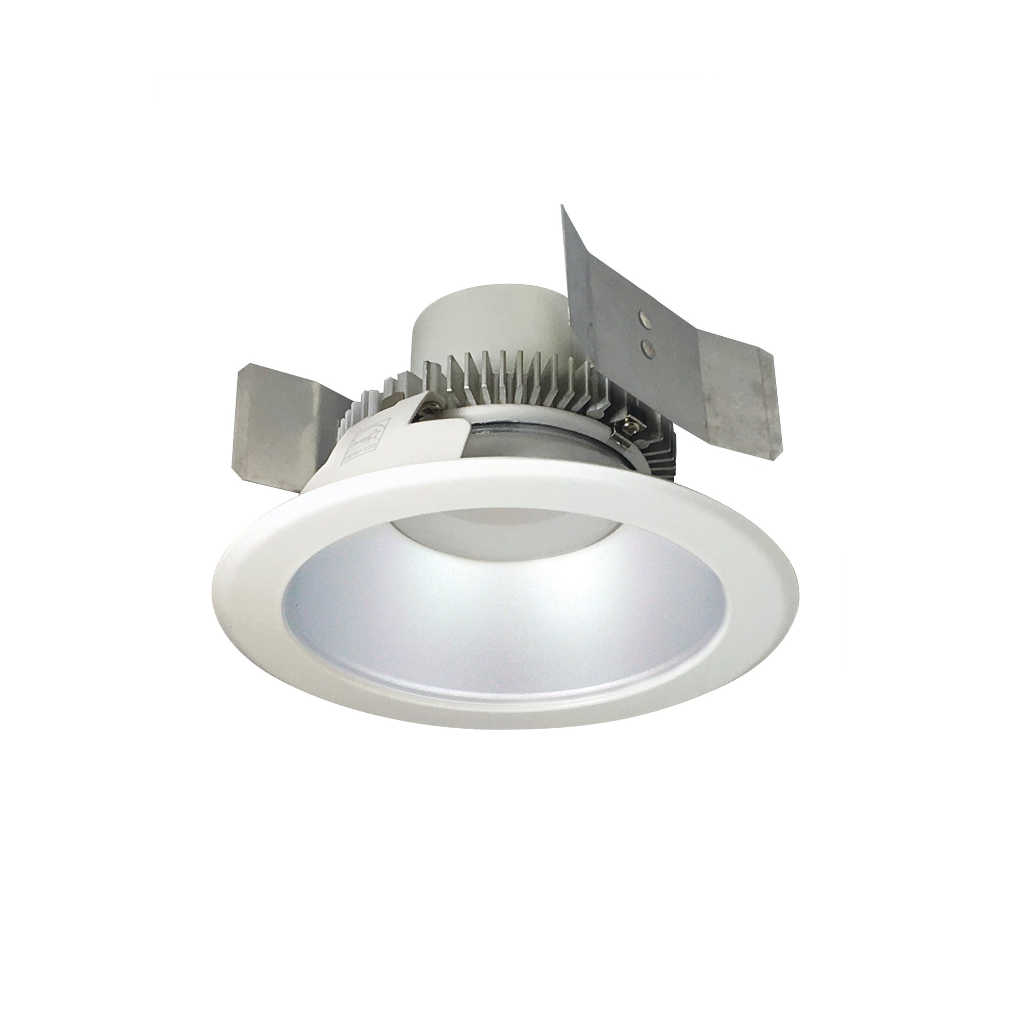 Nora NLCBC2-55135HZW/A 5 inch Cobalt Click Round Retrofit Reflector, 750lm / 10W, 3500K, Haze Reflector / White Flange