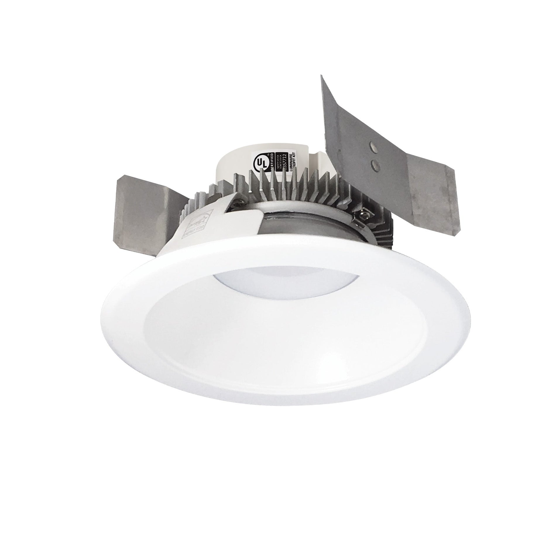 Nora NLCBC2-551TWMPW/10 5 inch Cobalt Click Round Retrofit Reflector, 1000lm / 13.5W, Selectable CCT, Matte Powder White