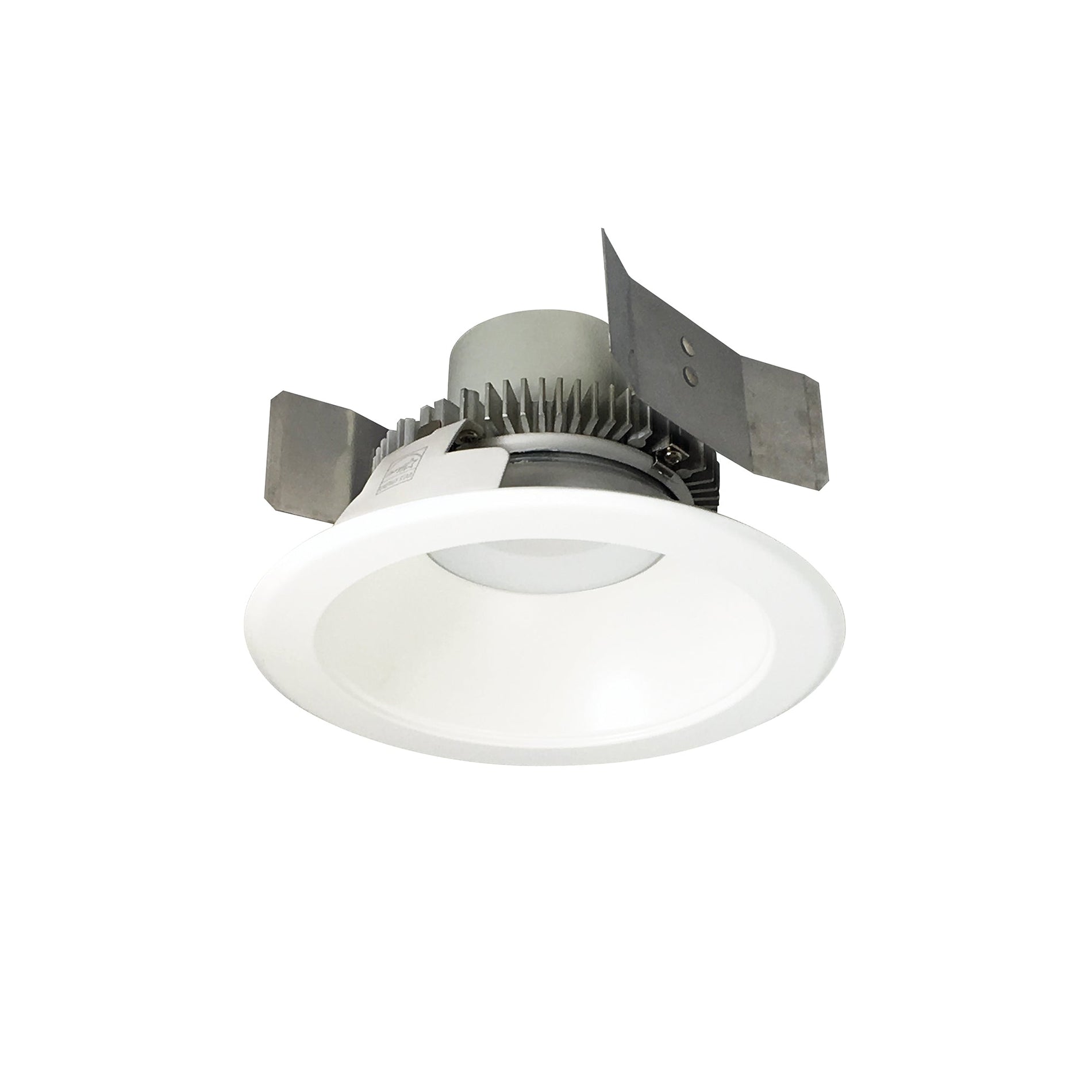 Nora NLCBC2-55135MPW/10 5 inch Cobalt Click Round Retrofit Reflector, 1000lm / 12W, 3500K, Matte Powder White Reflector / Matte Powder White Flange