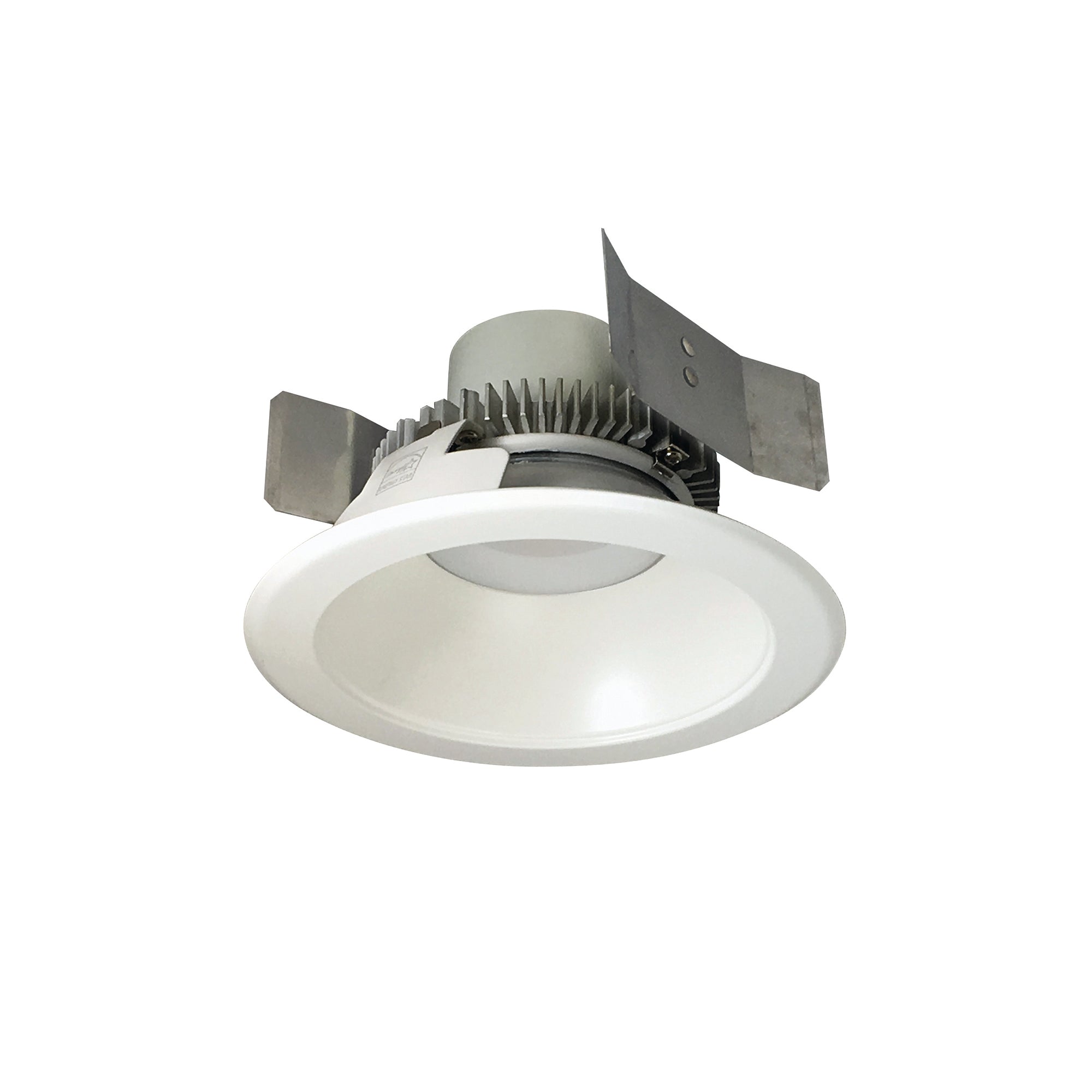 Nora NLCBC2-55130WW/ALE4 5 inch Cobalt Click Round Retrofit Reflector, 750lm / 10W, 3000K, White Reflector / White Flange, 120-277V input; Phase or 0-10V dimming