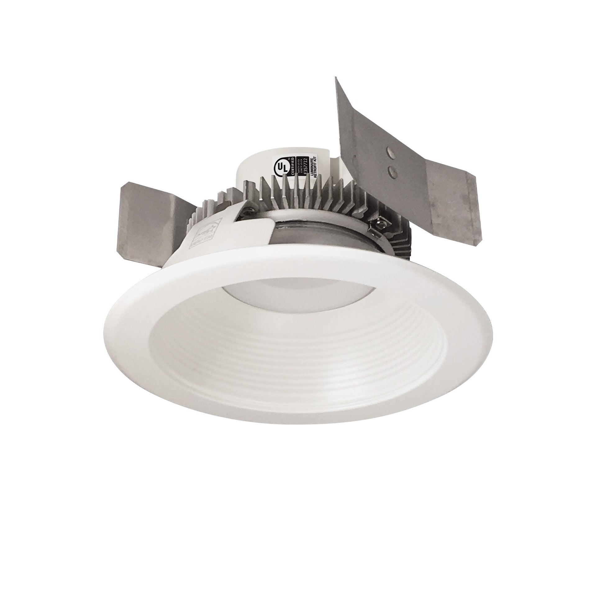 Nora NLCBC2-552TWWW/10 5 inch Cobalt Click Round Retrofit Baffle, 1000lm / 13.5W, Selectable CCT, White