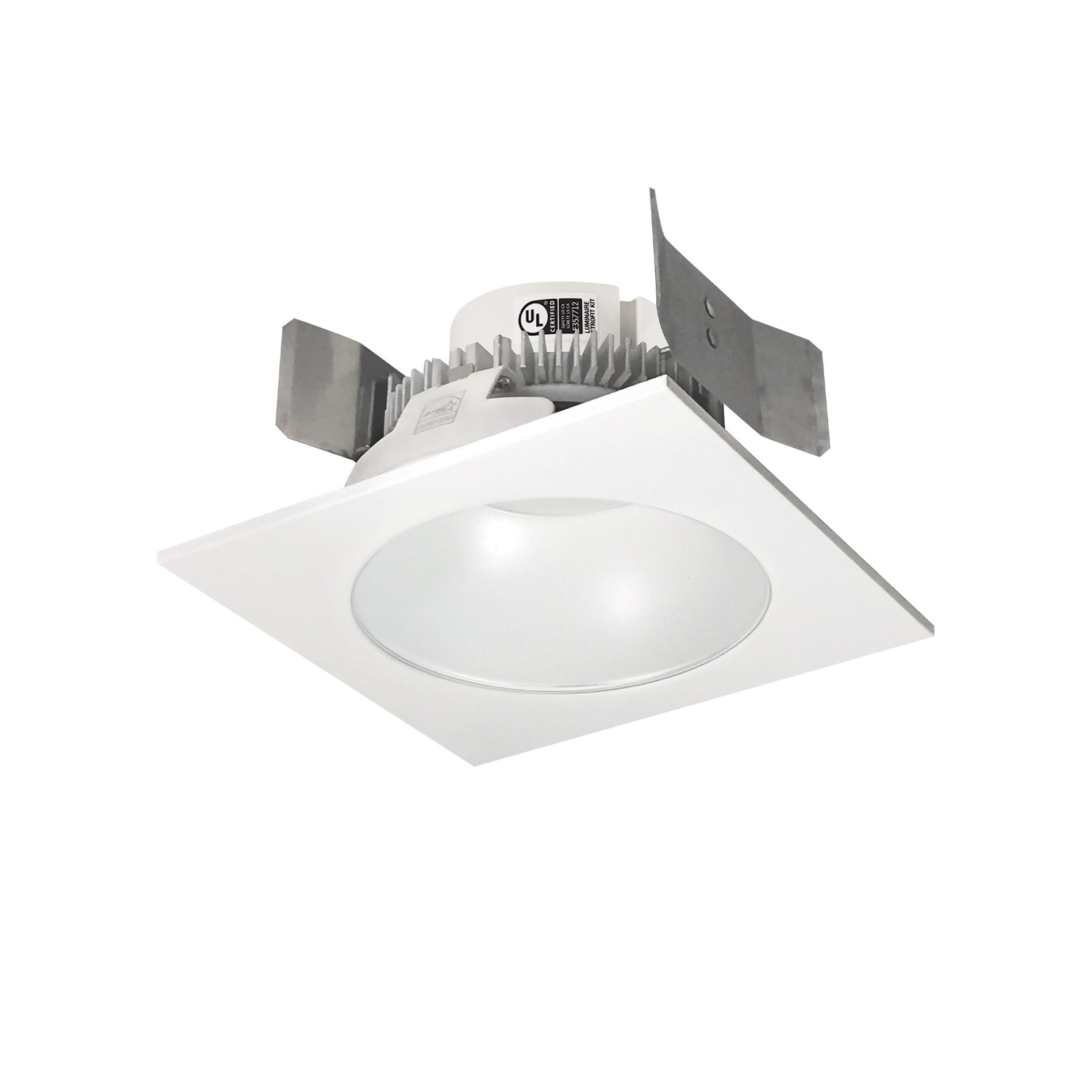 Nora NLCBC2-553TWWW/10 5 inch Cobalt Click Square Retrofit Reflector with Round aperture, 1000lm / 13.5W, Selectable CCT, White