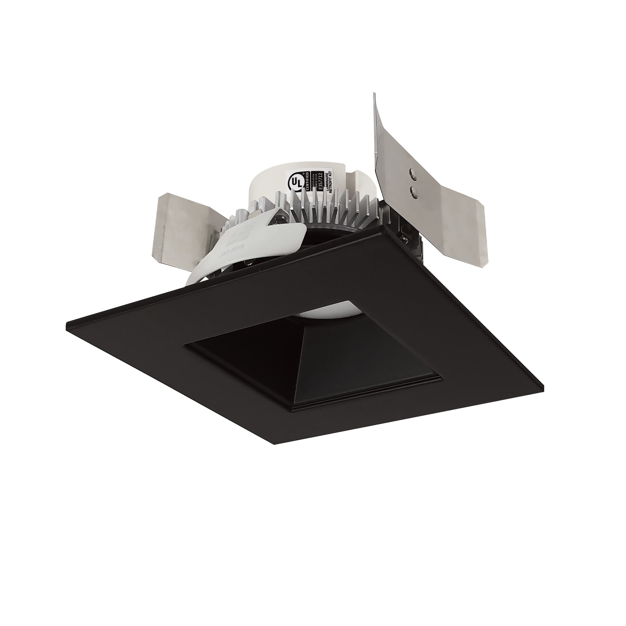 Nora NLCBC2-556TWBB/10 5 inch Cobalt Click Square Retrofit Reflector with Square Aperture, 1000lm / 13.5W, Selectable CCT, Black