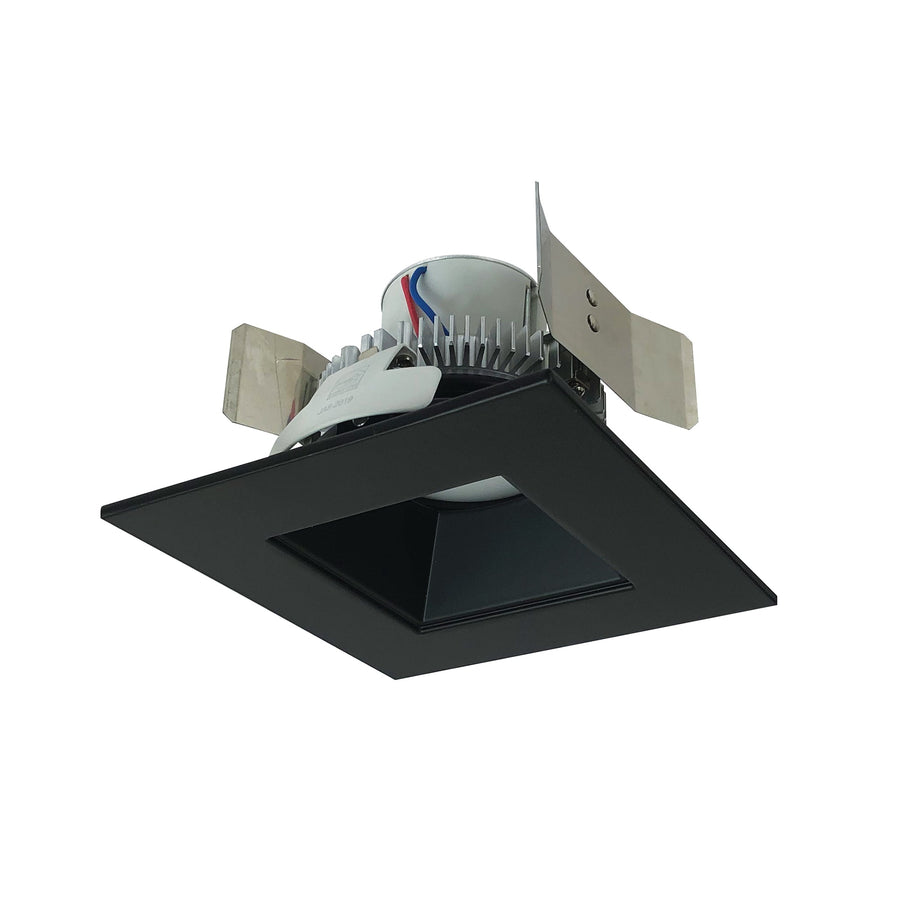 Nora NLCBC2-55640BB/ALE4 5 inch Cobalt Click Square Retrofit Reflector with Square Aperture, 750lm / 10W, 4000K, Black Reflector / Black Flange, 120-277V input; Phase or 0-10V dimming