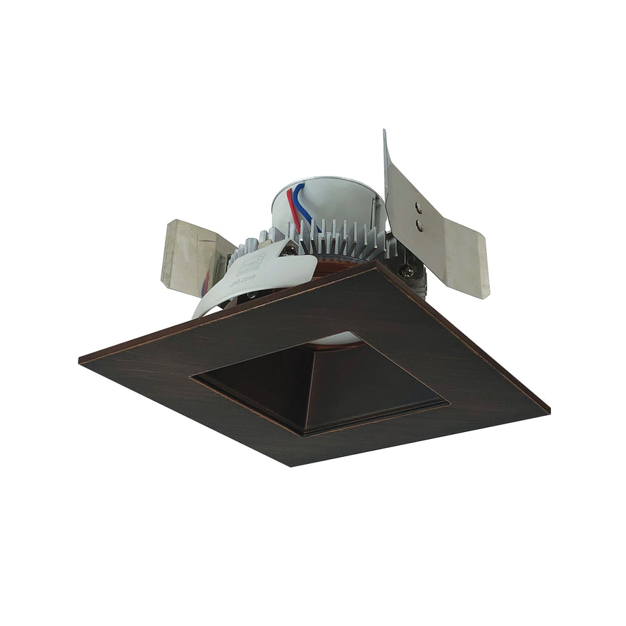 Nora NLCBC2-55635BZBZ/A 5 inch Cobalt Click Square Retrofit Reflector with Square Aperture, 750lm / 10W, 3500K, Bronze Reflector / Bronze Flange, 120-277V input; Phase or 0-10V dimming