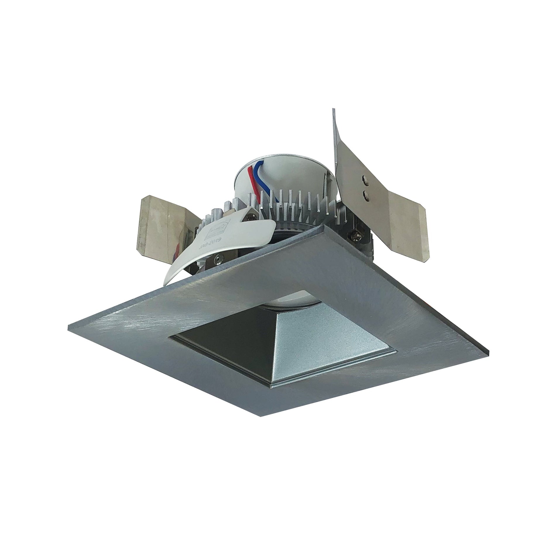 Nora NLCBC2-55630NN/ALE4 5 inch Cobalt Click Square Retrofit Reflector with Square Aperture, 750lm / 10W, 3000K, Natural Metal Reflector / Natural Metal Flange, 120-277V input; Phase or 0-10V dimming