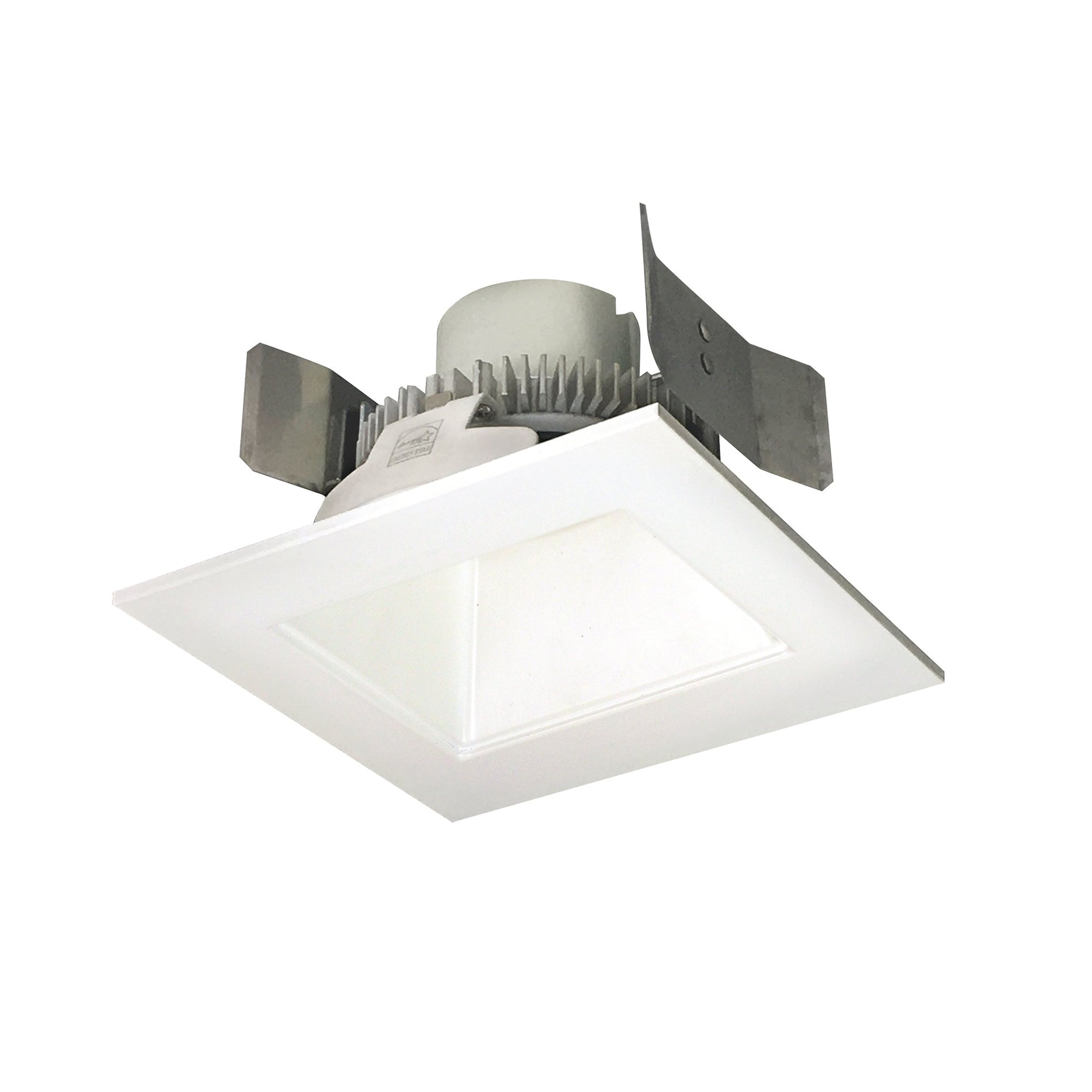 Nora NLCBC2-55635WW/A 5 inch Cobalt Click Square Retrofit Reflector with Square Aperture, 750lm / 10W, 3500K, White Reflector / White Flange