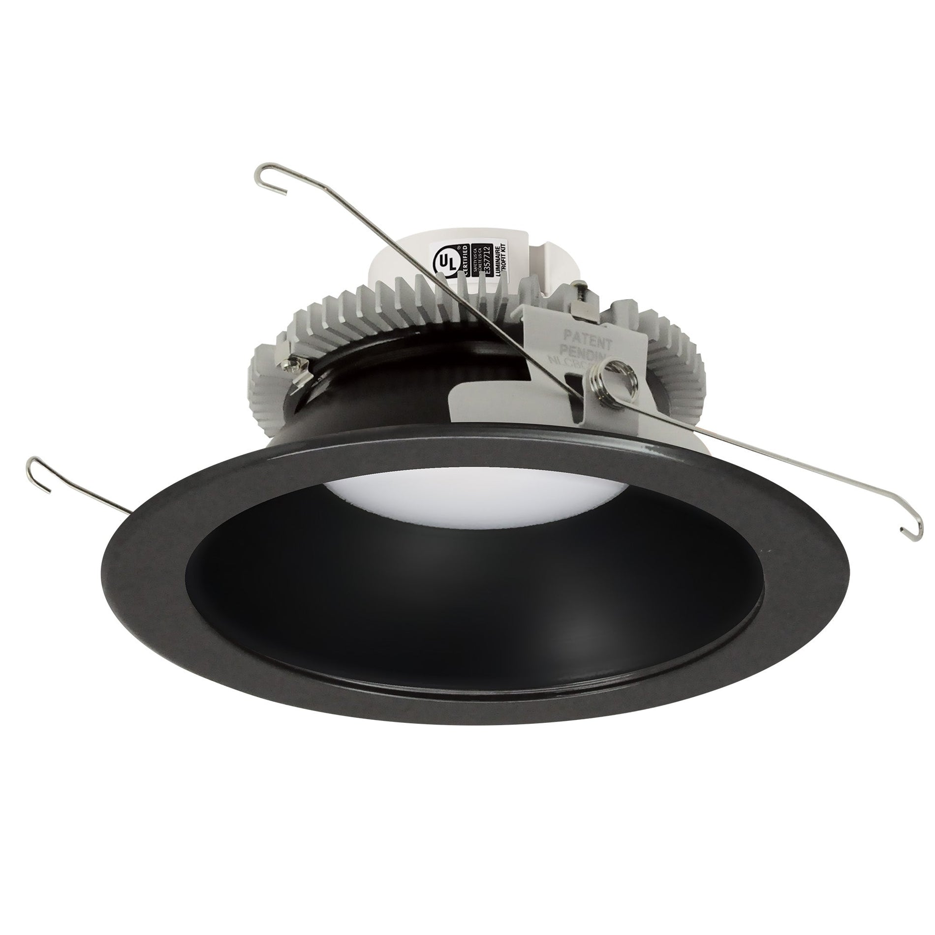 Nora NLCBC2-651TWBB/10 6 inch Cobalt Click Round Retrofit Reflector, 1000lm / 13.5W, Selectable CCT, Black