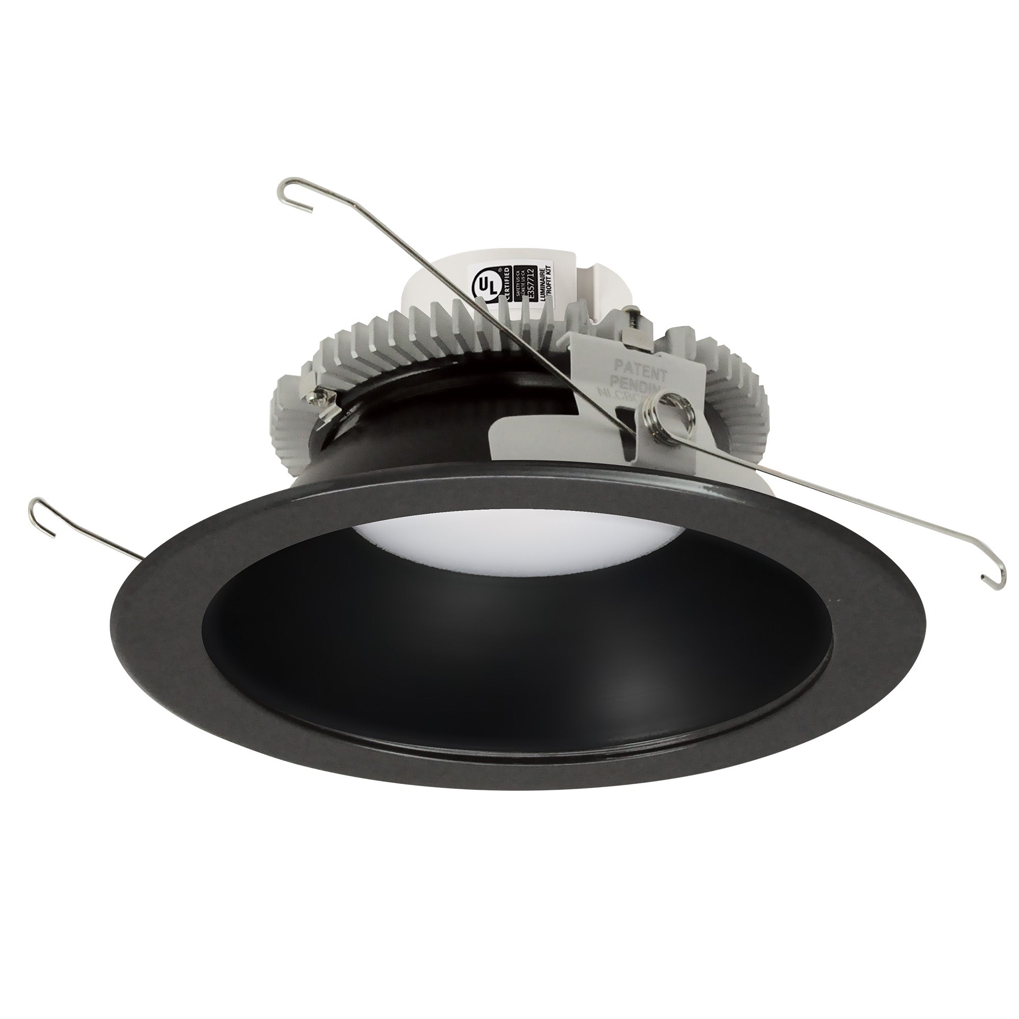 Nora NLCBC2-651TWBB/10 6 inch Cobalt Click Round Retrofit Reflector, 1000lm / 13.5W, Selectable CCT, Black