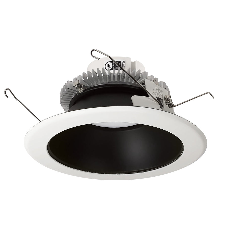 Nora NLCBC2-651TWBW/10 6 inch Cobalt Click Round Retrofit Reflector, 1000lm / 13.5W, Selectable CCT, Black/White