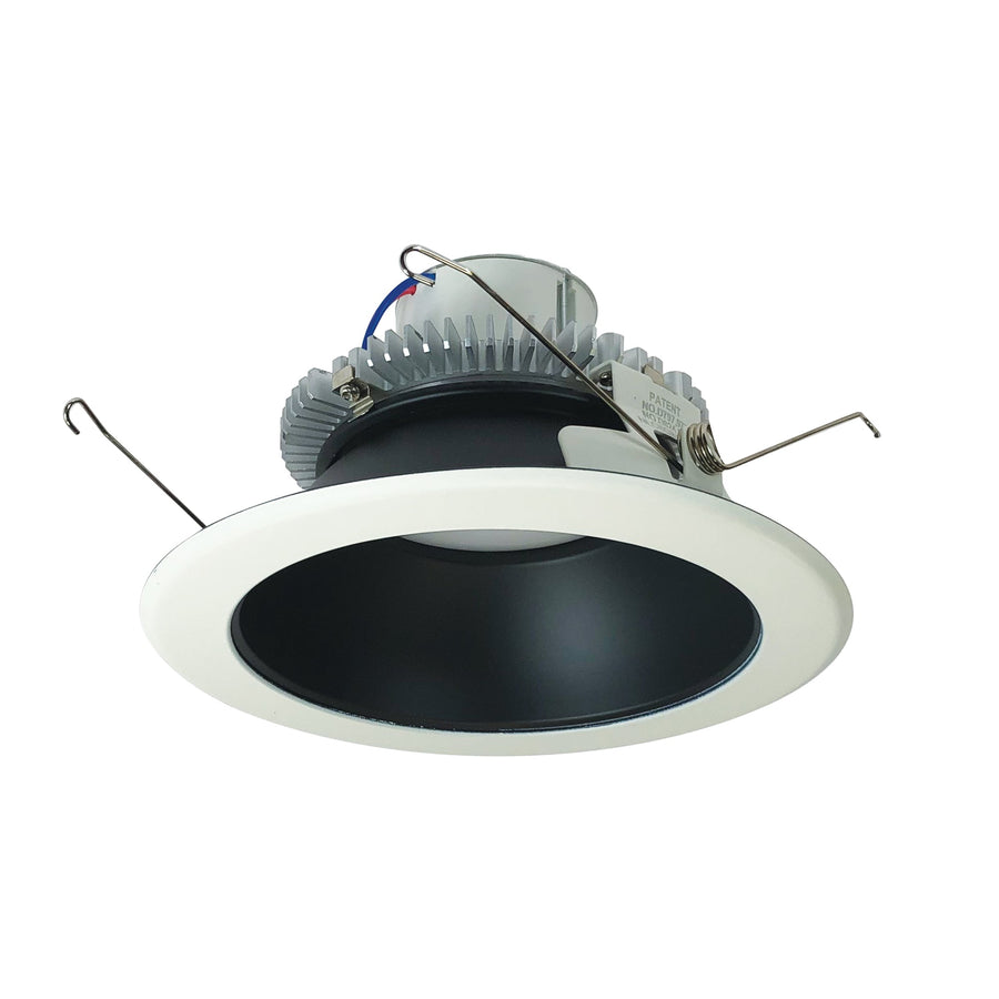 Nora NLCBC2-65127BW/A 6 inch Cobalt Click Round Retrofit Reflector, 750lm / 10W, 2700K, Black Reflector / White Flange