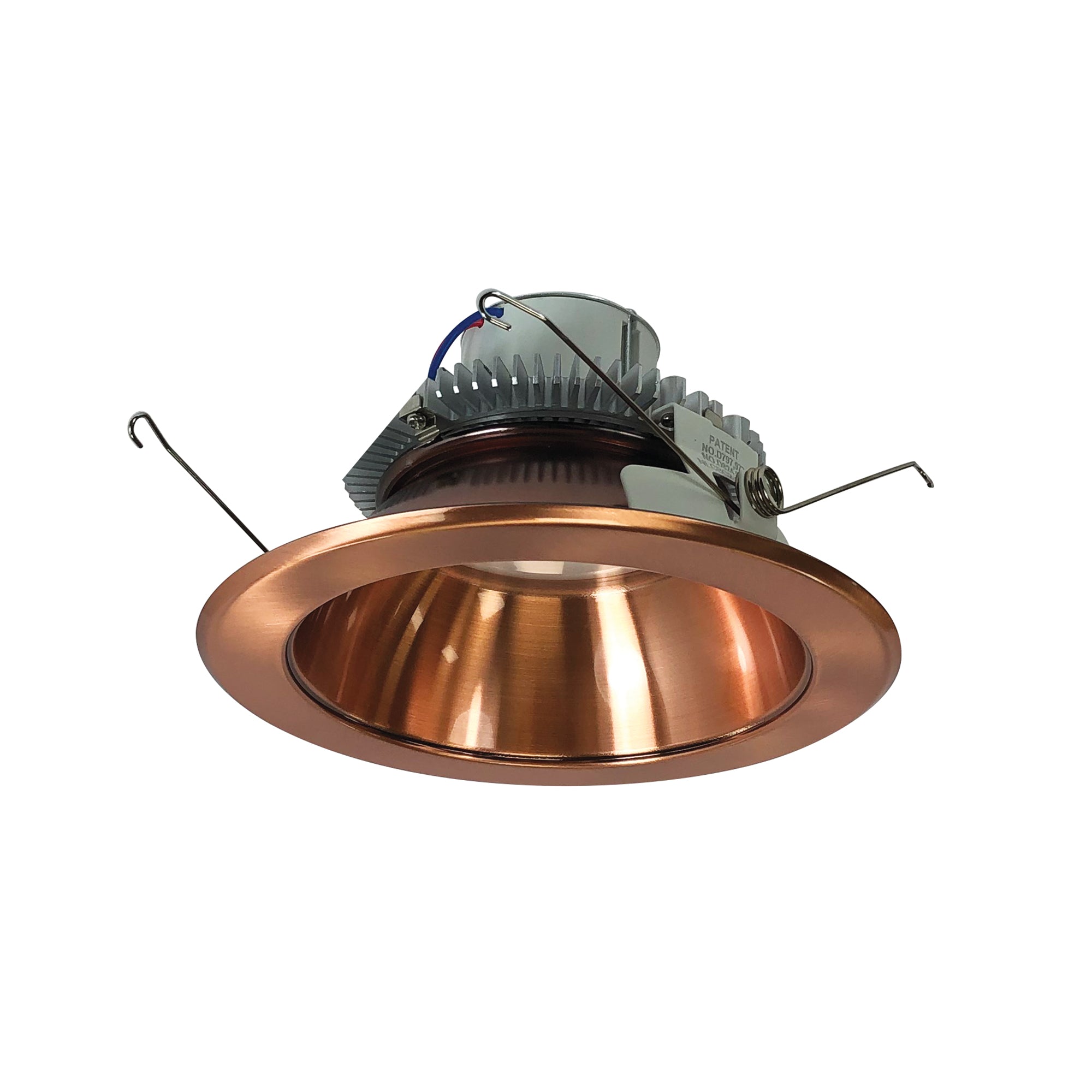 Nora NLCBC2-65127COCO/ALE4 6 inch Cobalt Click Round Retrofit Reflector, 750lm / 10W, 2700K, Copper Reflector / Copper Flange, 120-277V input; Phase or 0-10V dimming