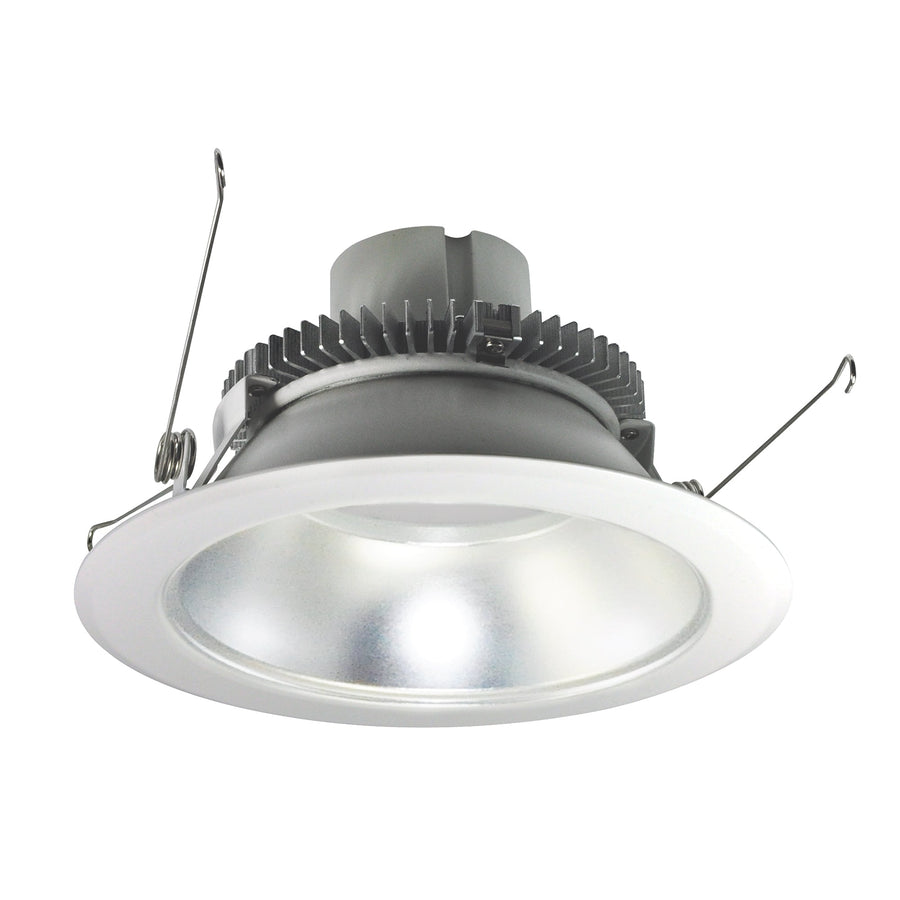 Nora NLCBC2-65127DW/ALE4 6 inch Cobalt Click Round Retrofit Reflector, 750lm / 10W, 2700K, Diffused Clear Reflector / White Flange, 120-277V input; Phase or 0-10V dimming