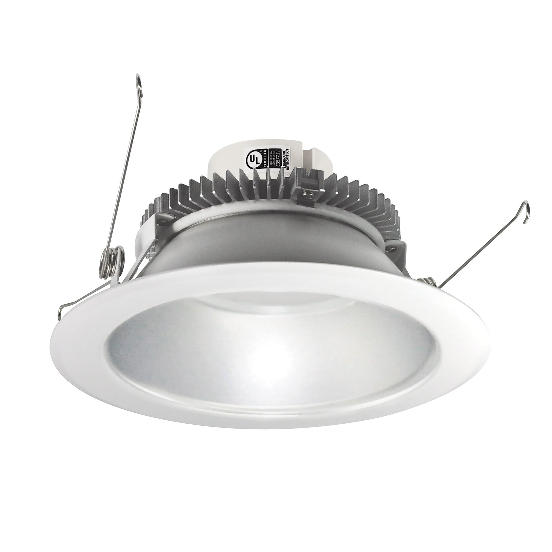 Nora NLCBC2-651TWHZMPW/10 6 inch Cobalt Click Round Retrofit Reflector, 1000lm / 13.5W, Selectable CCT, Haze/Matte Powder White