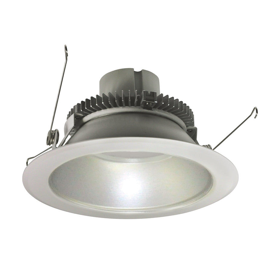 Nora NLCBC2-65127HZW/ALE4 6 inch Cobalt Click Round Retrofit Reflector, 750lm / 10W, 2700K, Haze Reflector / White Flange, 120-277V input; Phase or 0-10V dimming