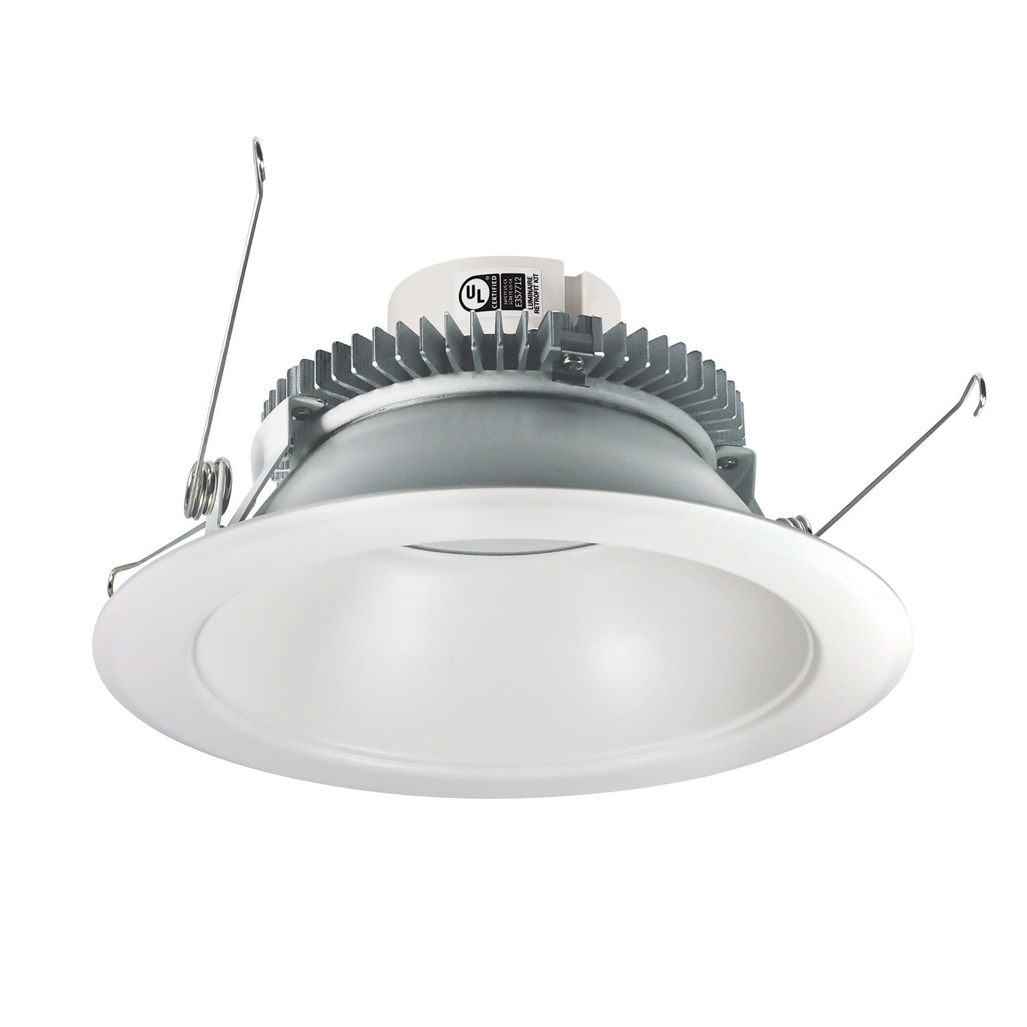 Nora NLCBC2-651TWMPW/10 6 inch Cobalt Click Round Retrofit Reflector, 1000lm / 13.5W, Selectable CCT, Matte Powder White