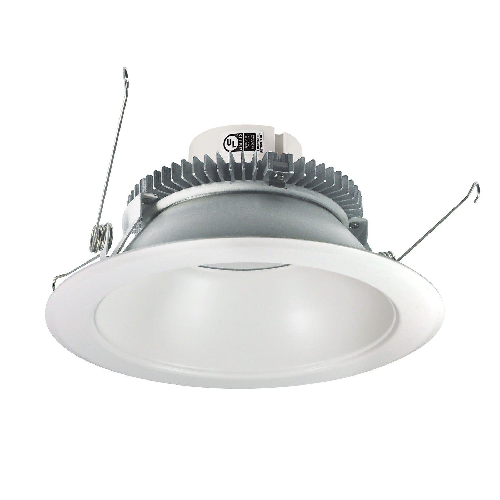 Nora NLCBC2-651TWMPW/10 6 inch Cobalt Click Round Retrofit Reflector, 1000lm / 13.5W, Selectable CCT, Matte Powder White