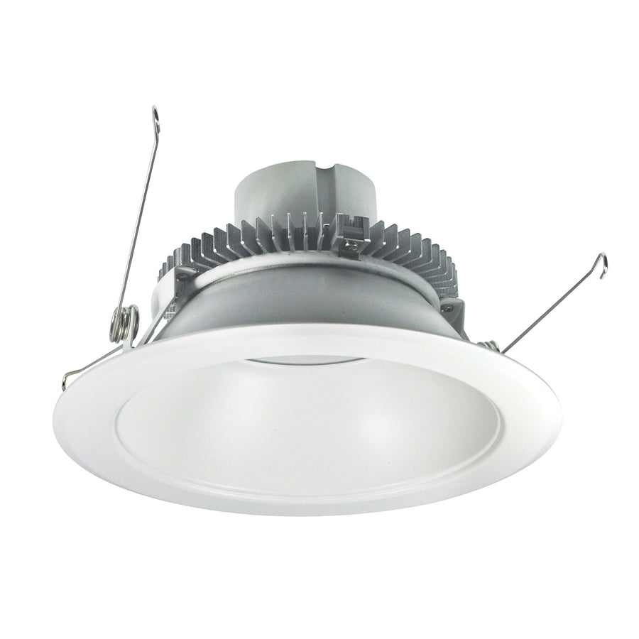 Nora NLCBC2-65140MPW/10EM 6 inch Cobalt Click Round Retrofit Reflector, 1000lm / 12W, 4000K, Matte Powder White Reflector / Matte Powder White Flange, Pre-Wired for Emergency