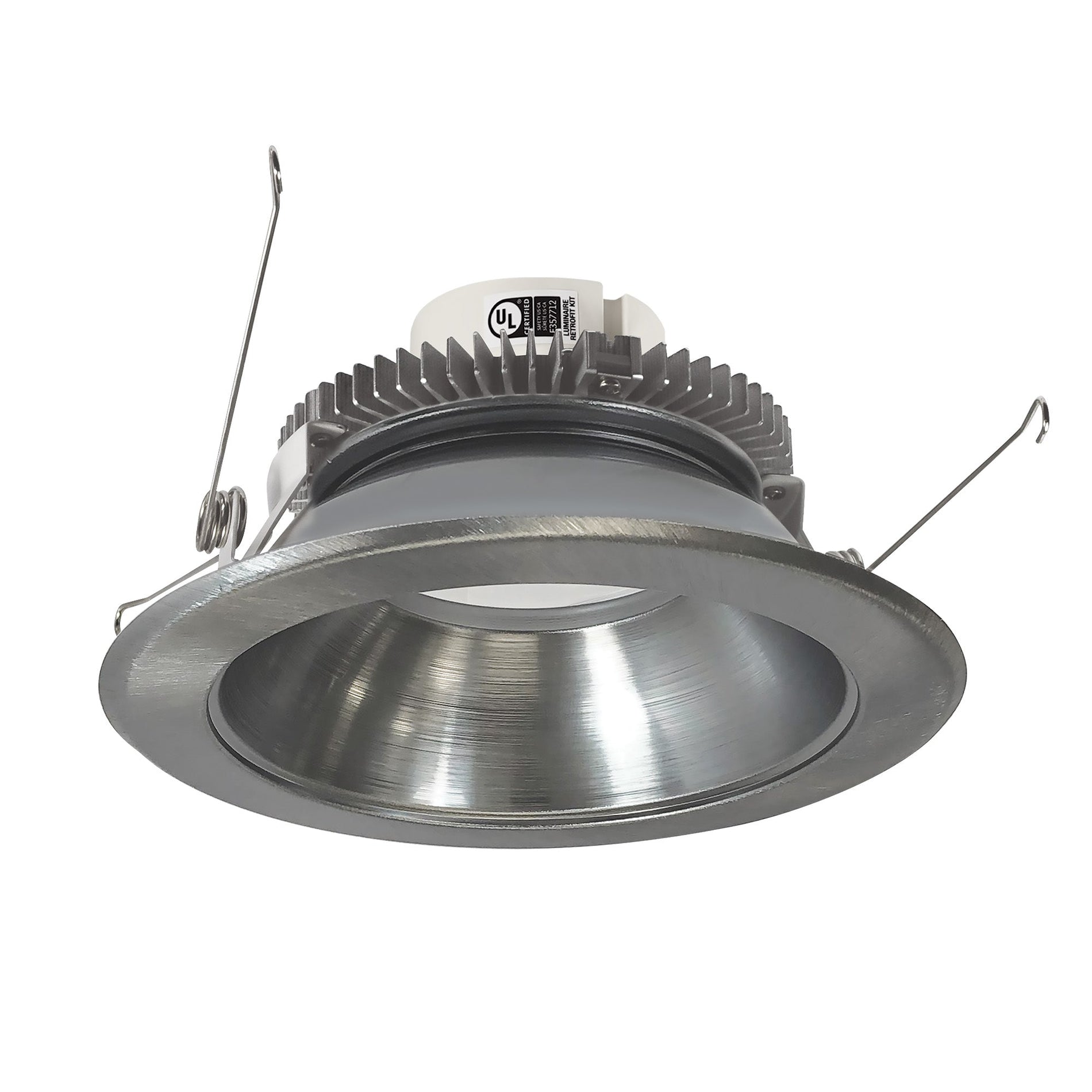 Nora NLCBC2-651TWNN/10 6 inch Cobalt Click Round Retrofit Reflector, 1000lm / 13.5W, Selectable CCT, Natural Metal
