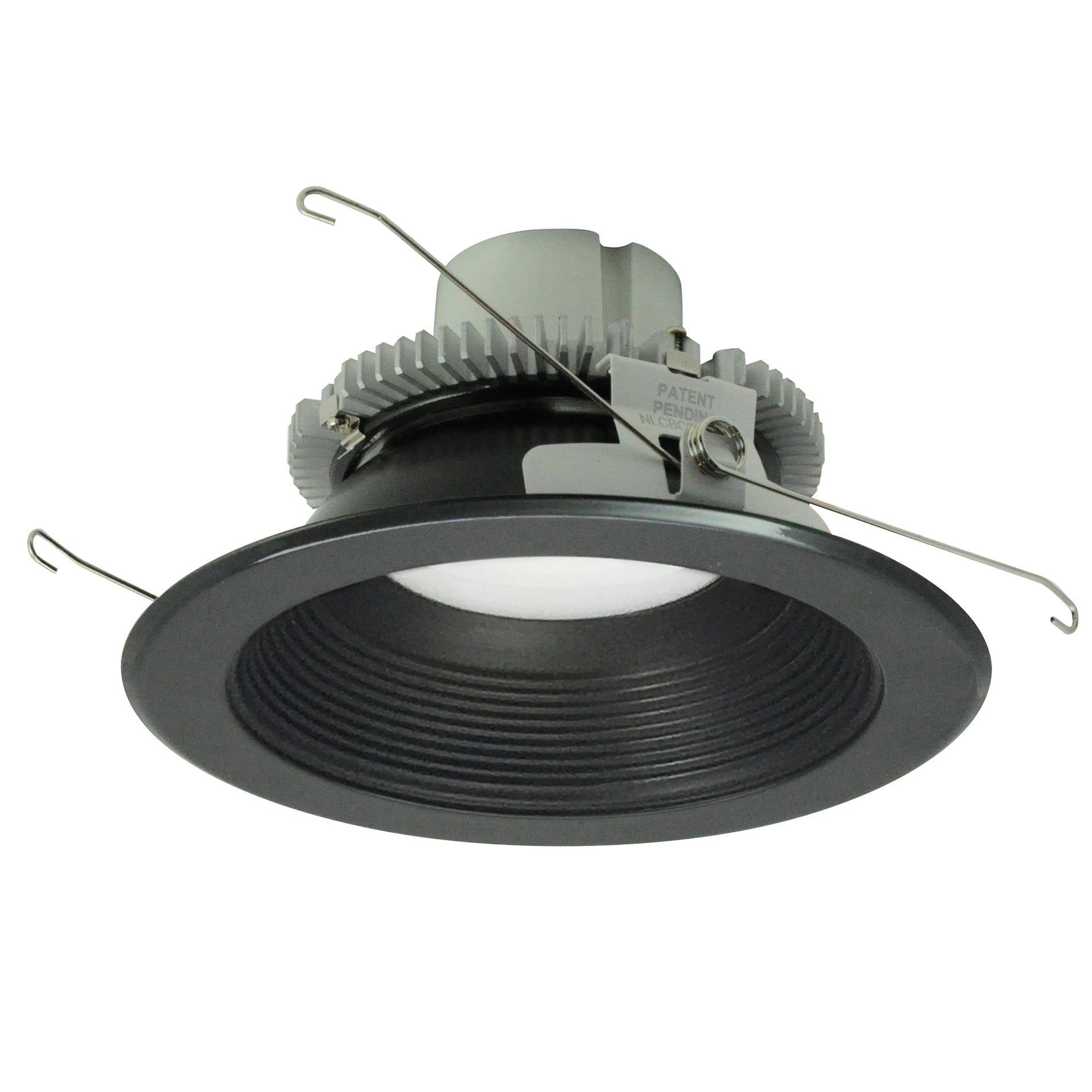 Nora NLCBC2-65240BB/10LE4 6 inch Cobalt Click Round Retrofit Baffle, 1000lm / 12W, 4000K, Black Baffle / Black Flange, 120-277V input; Phase or 0-10V dimming
