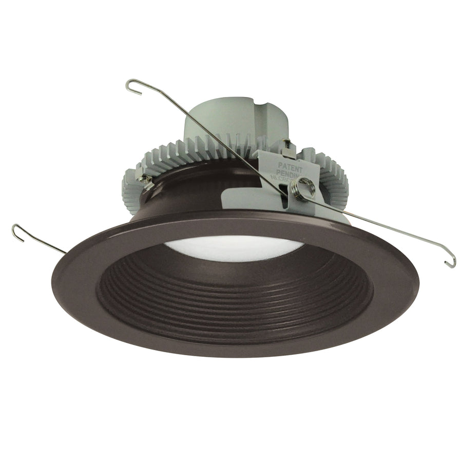 Nora NLCBC2-65227BZBZ/10 6 inch Cobalt Click Round Retrofit Baffle, 1000lm / 12W, 2700K, Bronze Baffle / Bronze Flange