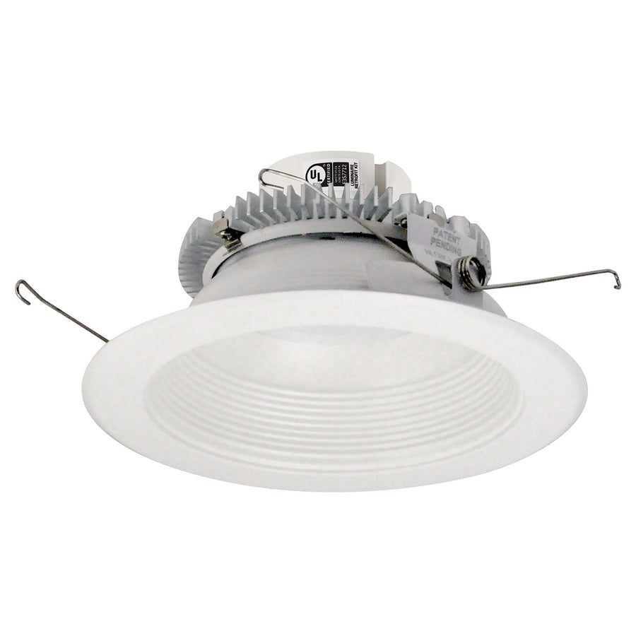 Nora NLCBC2-652TWWW/10 6 inch Cobalt Click Round Retrofit Baffle, 1000lm / 13.5W, Selectable CCT, White
