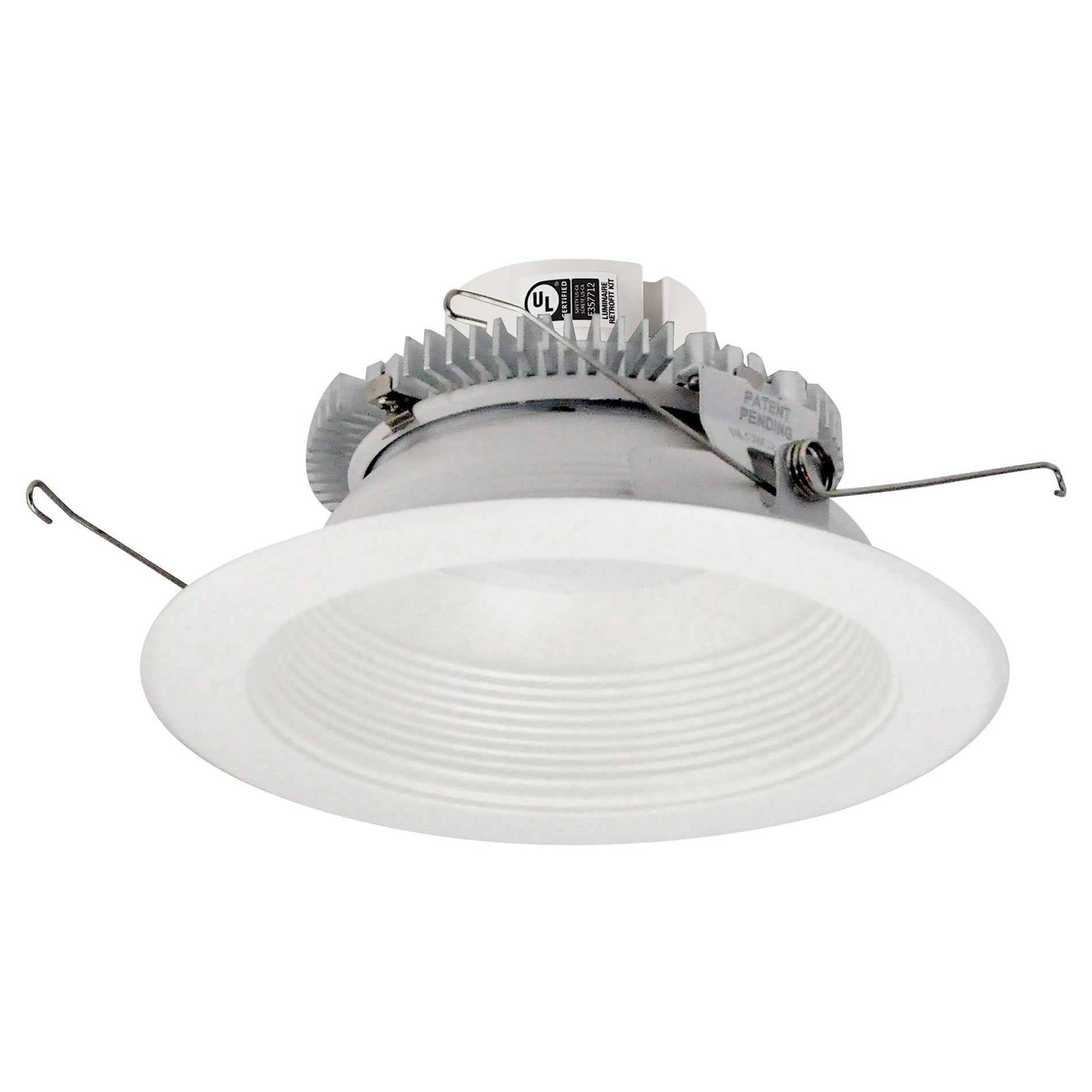 Nora NLCBC2-652TWWW/10 6 inch Cobalt Click Round Retrofit Baffle, 1000lm / 13.5W, Selectable CCT, White