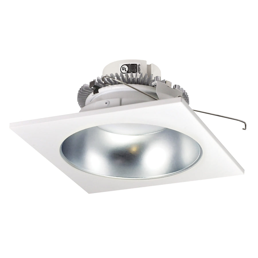 Nora NLCBC2-653TWDW/10 6 inch Cobalt Click Square Retrofit Reflector with Round Aperture, 1000lm / 13.5W, Selectable CCT, Diffused Clear/White