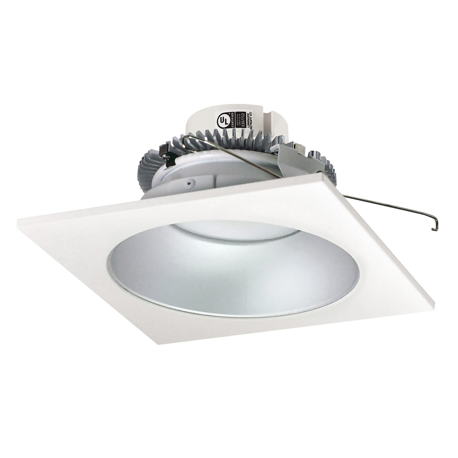 Nora NLCBC2-653TWHZW/10 6 inch Cobalt Click Square Retrofit Reflector with Round Aperture, 1000lm / 13.5W, Selectable CCT, Haze/White