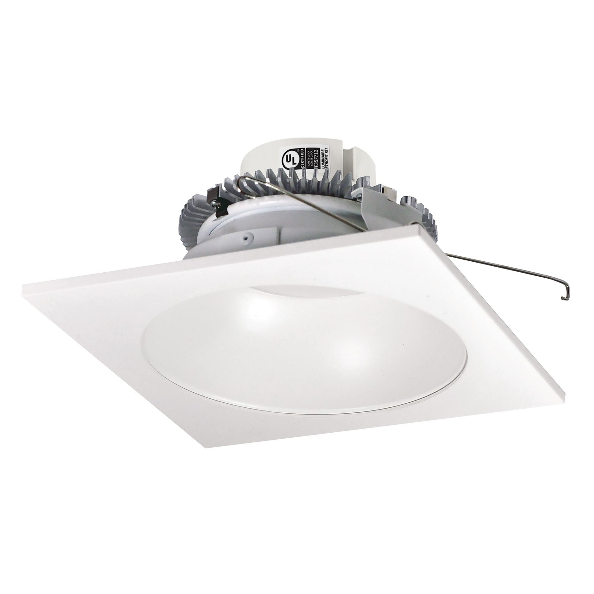 Nora NLCBC2-653TWWW/10 6 inch Cobalt Click Square Retrofit Reflector with Round Aperture, 1000lm / 13.5W, Selectable CCT, White