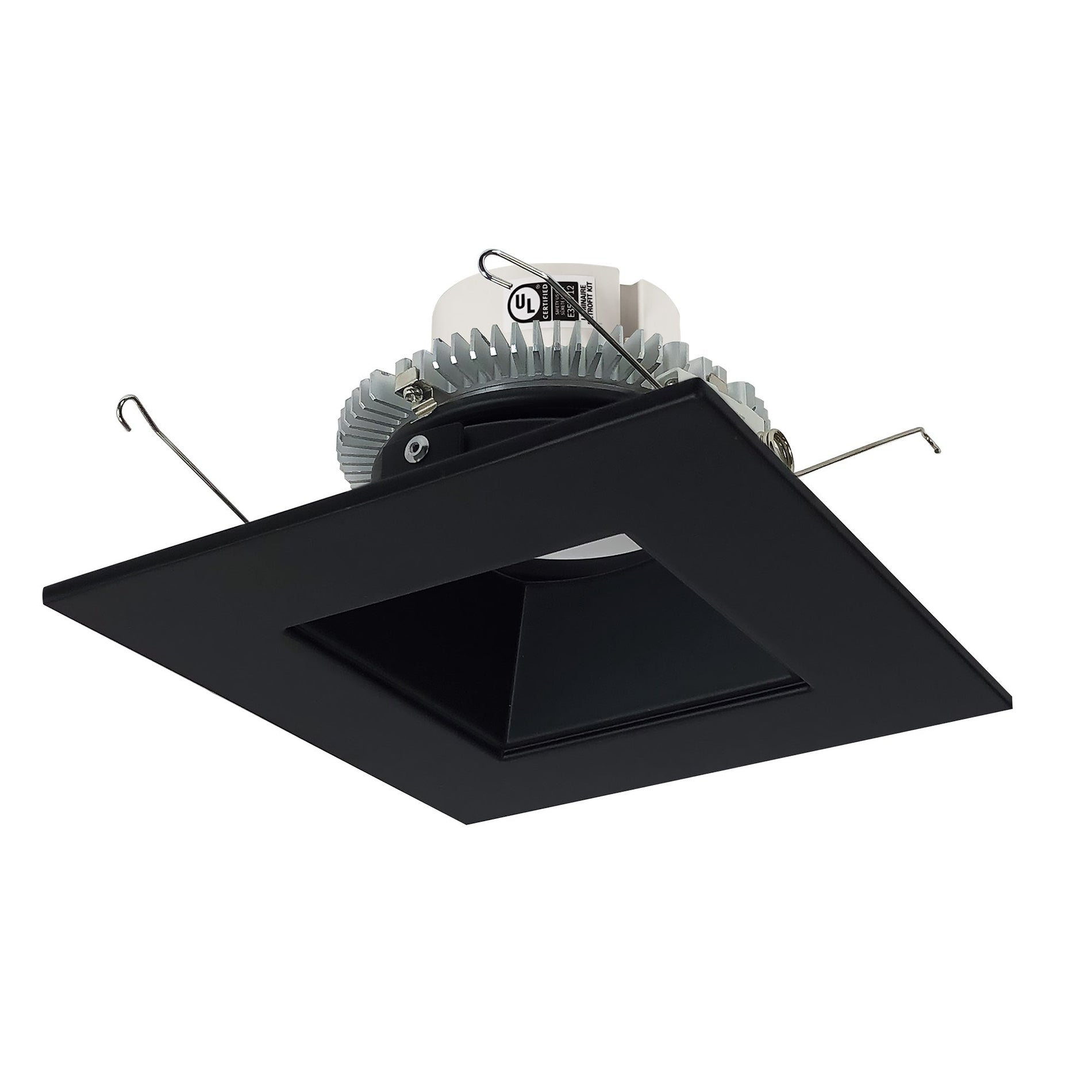 Nora NLCBC2-656TWBB/10 6 inch Cobalt Click Square Retrofit Reflector with Square Aperture, 1000lm / 13.5W, Selectable CCT, Black